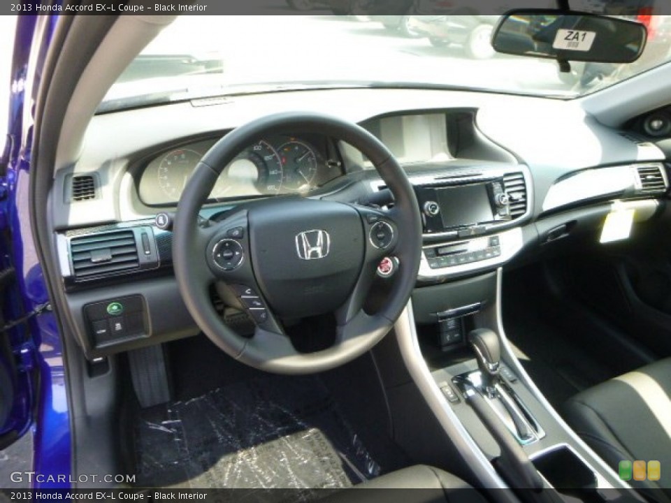 Black Interior Dashboard for the 2013 Honda Accord EX-L Coupe #81346445