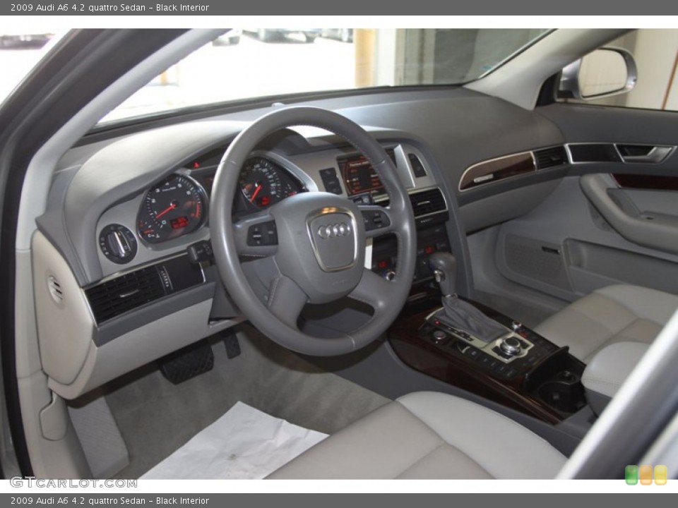 Black Interior Prime Interior for the 2009 Audi A6 4.2 quattro Sedan #81346940