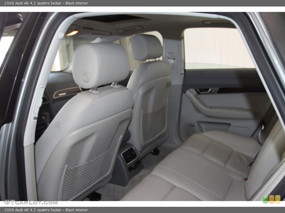 Black Interior Rear Seat for the 2009 Audi A6 4.2 quattro Sedan #81346958