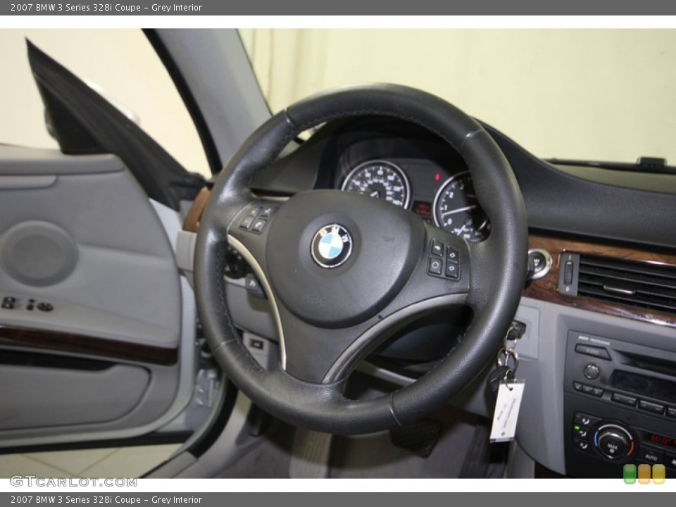 Grey Interior Steering Wheel for the 2007 BMW 3 Series 328i Coupe #81346994