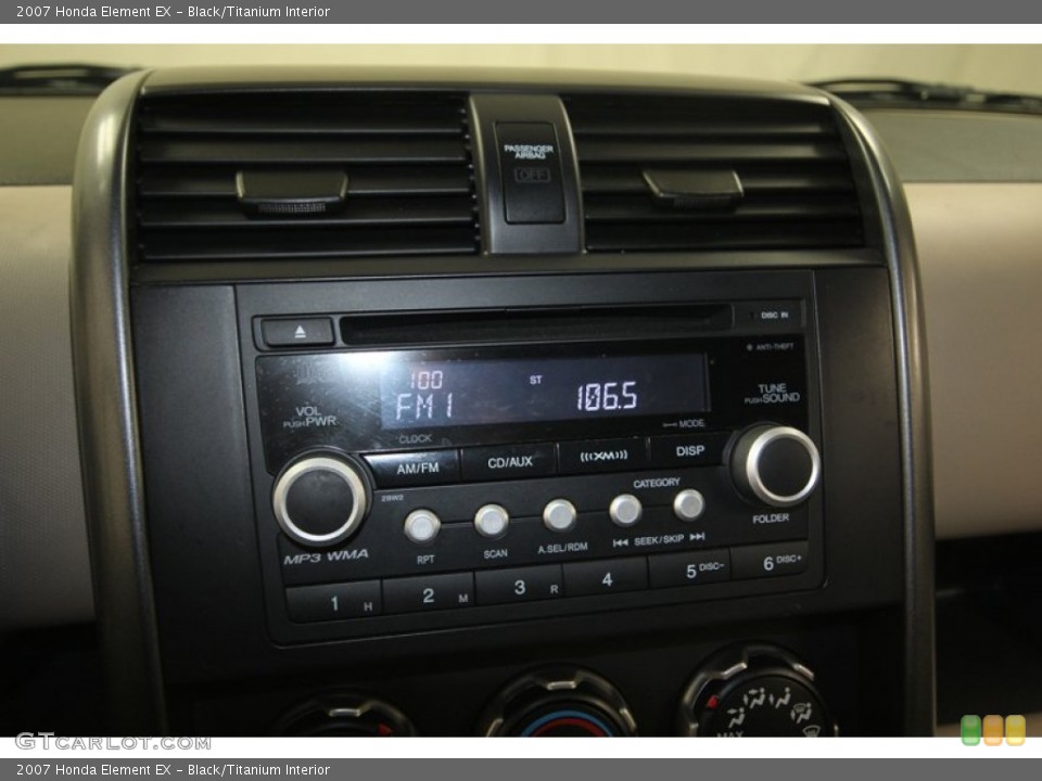 Black/Titanium Interior Audio System for the 2007 Honda Element EX #81347264
