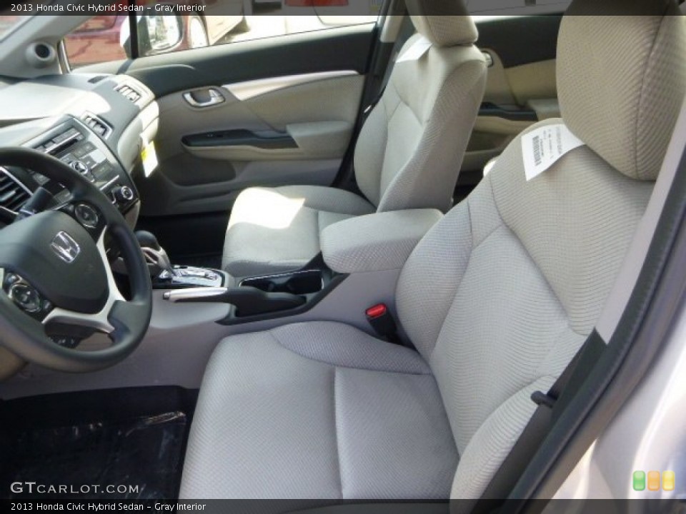 Gray Interior Photo for the 2013 Honda Civic Hybrid Sedan #81347420