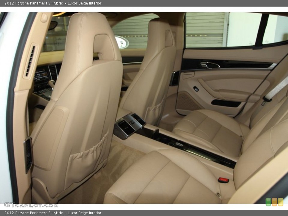 Luxor Beige Interior Rear Seat for the 2012 Porsche Panamera S Hybrid #81347426