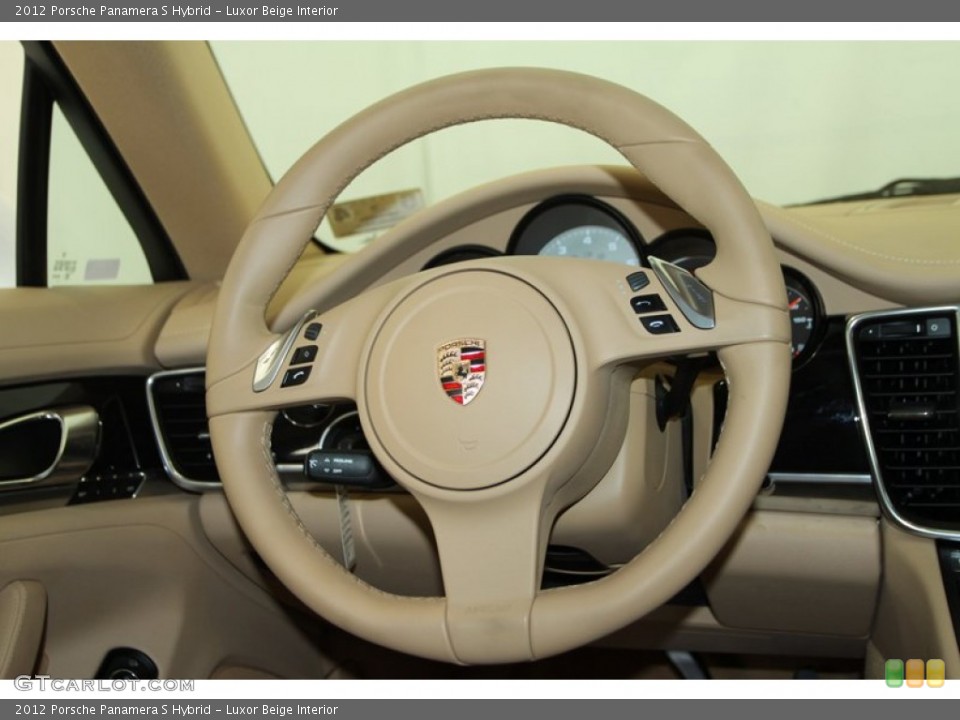 Luxor Beige Interior Steering Wheel for the 2012 Porsche Panamera S Hybrid #81347453