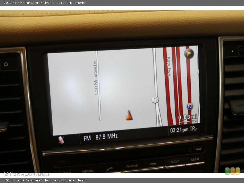 Luxor Beige Interior Navigation for the 2012 Porsche Panamera S Hybrid #81347498