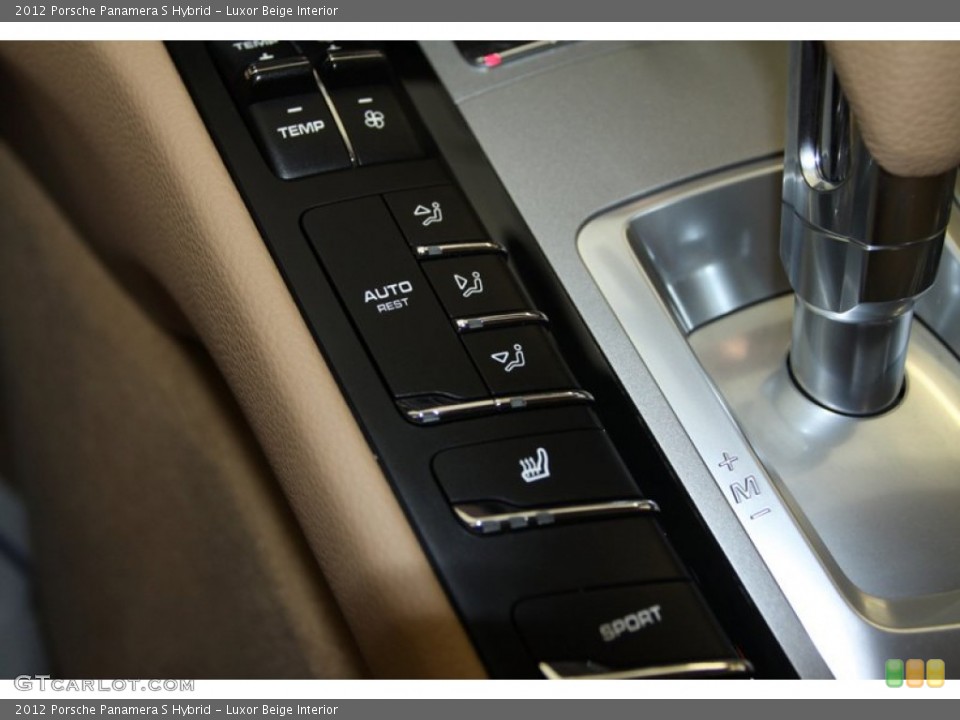 Luxor Beige Interior Controls for the 2012 Porsche Panamera S Hybrid #81347507