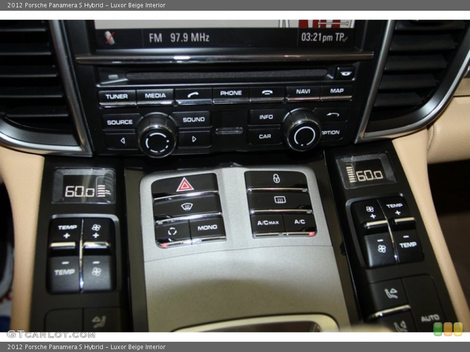 Luxor Beige Interior Controls for the 2012 Porsche Panamera S Hybrid #81347514