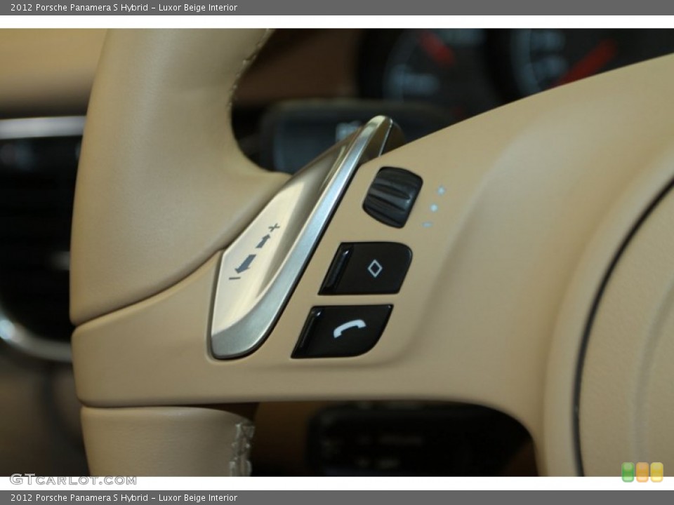 Luxor Beige Interior Controls for the 2012 Porsche Panamera S Hybrid #81347528