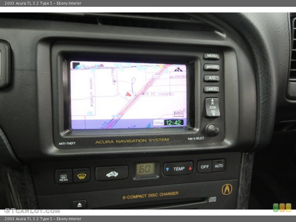 Ebony Interior Navigation for the 2003 Acura TL 3.2 Type S #81347974