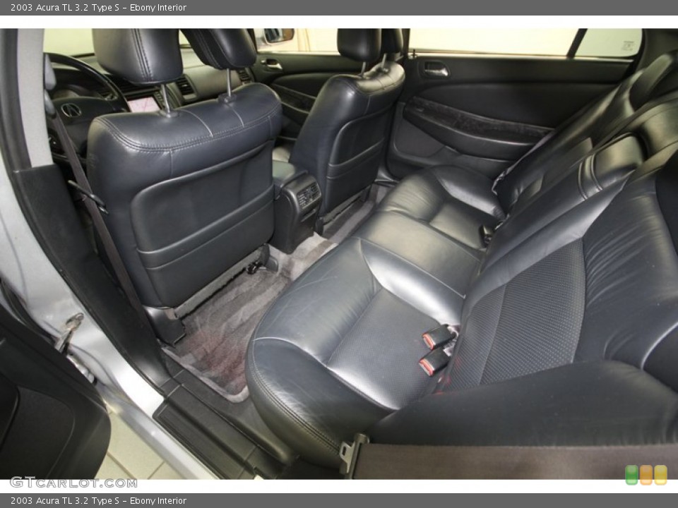Ebony Interior Rear Seat for the 2003 Acura TL 3.2 Type S #81348024