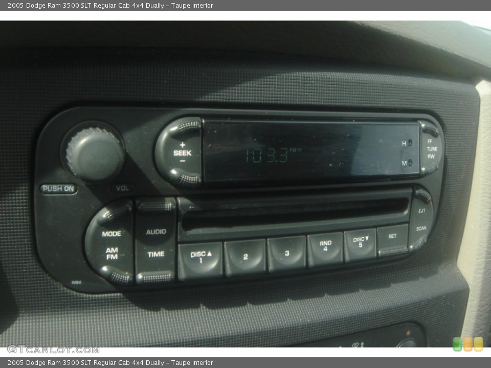Taupe Interior Audio System for the 2005 Dodge Ram 3500 SLT Regular Cab 4x4 Dually #81350172