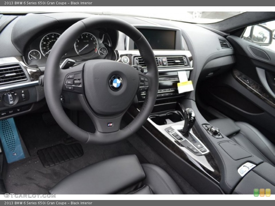 Black Interior Dashboard for the 2013 BMW 6 Series 650i Gran Coupe #81350603