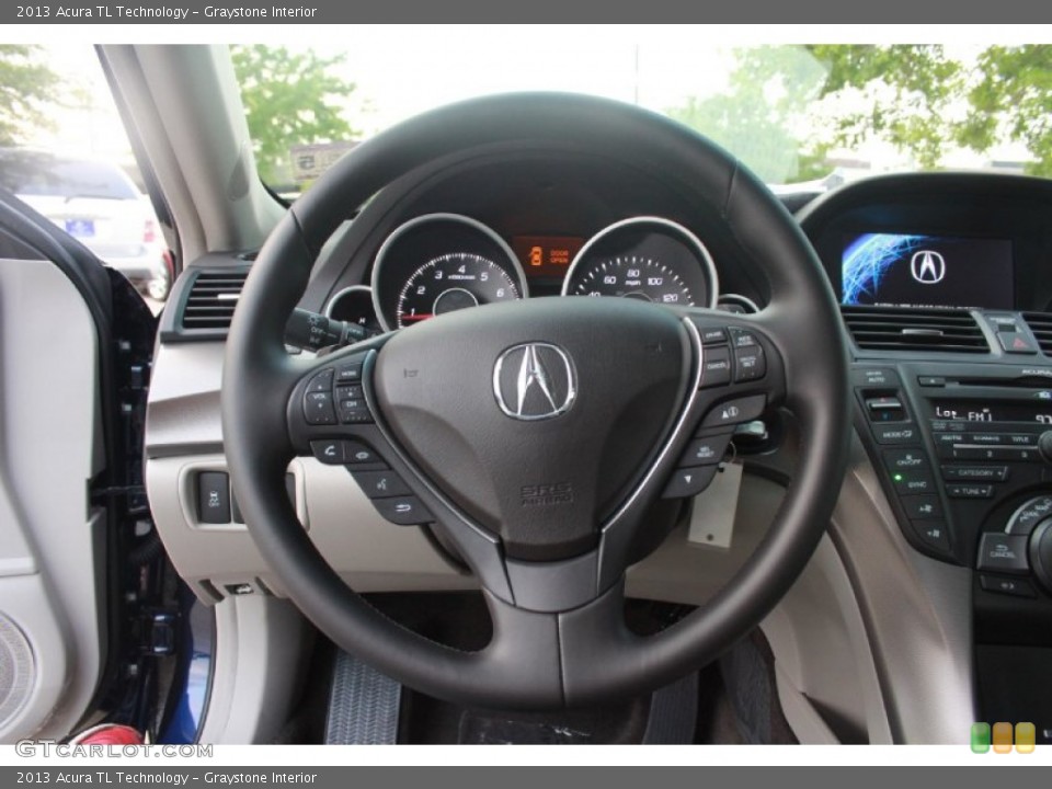 Graystone Interior Steering Wheel for the 2013 Acura TL Technology #81350758