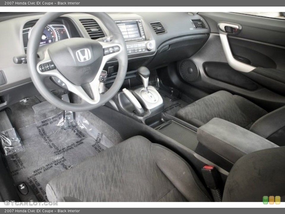 Black Interior Photo for the 2007 Honda Civic EX Coupe #81351894