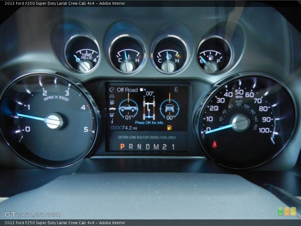 Adobe Interior Gauges for the 2013 Ford F250 Super Duty Lariat Crew Cab 4x4 #81352195