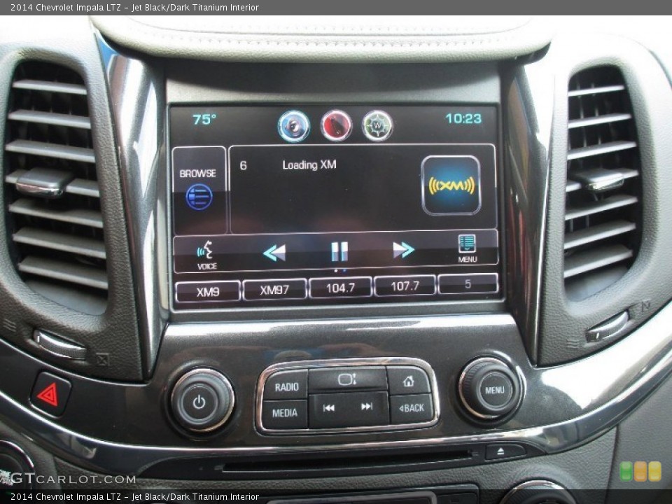 Jet Black/Dark Titanium Interior Controls for the 2014 Chevrolet Impala LTZ #81352488