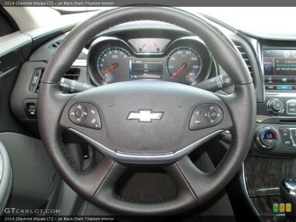 Jet Black/Dark Titanium Interior Steering Wheel for the 2014 Chevrolet Impala LTZ #81352836