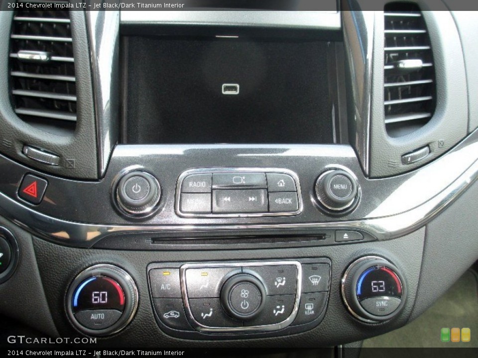 Jet Black/Dark Titanium Interior Controls for the 2014 Chevrolet Impala LTZ #81352938