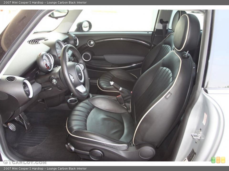Lounge Carbon Black Interior Front Seat for the 2007 Mini Cooper S Hardtop #81353019