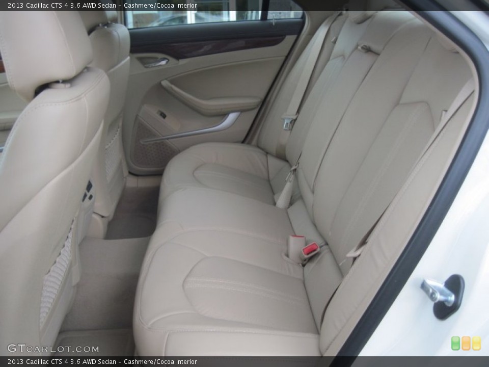 Cashmere/Cocoa Interior Rear Seat for the 2013 Cadillac CTS 4 3.6 AWD Sedan #81353307
