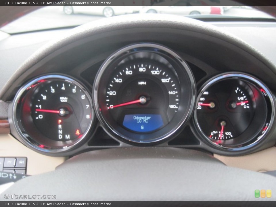 Cashmere/Cocoa Interior Gauges for the 2013 Cadillac CTS 4 3.6 AWD Sedan #81353424