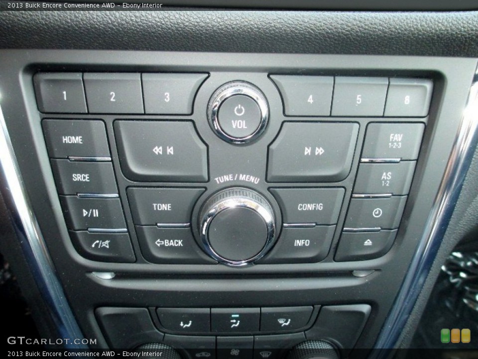 Ebony Interior Controls for the 2013 Buick Encore Convenience AWD #81353694