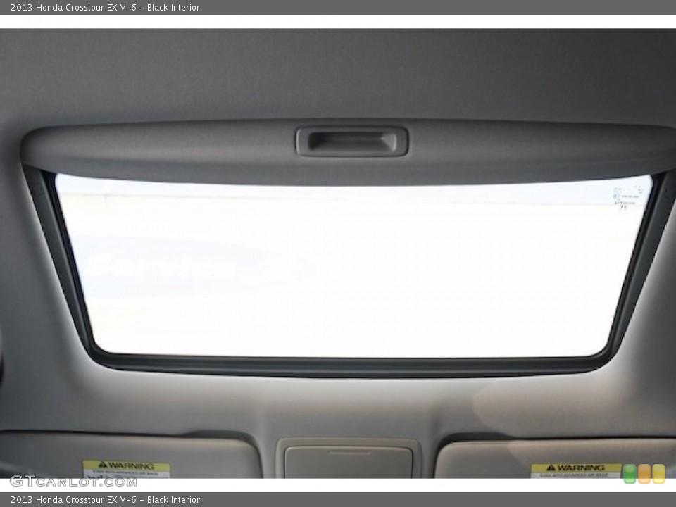 Black Interior Sunroof for the 2013 Honda Crosstour EX V-6 #81354558