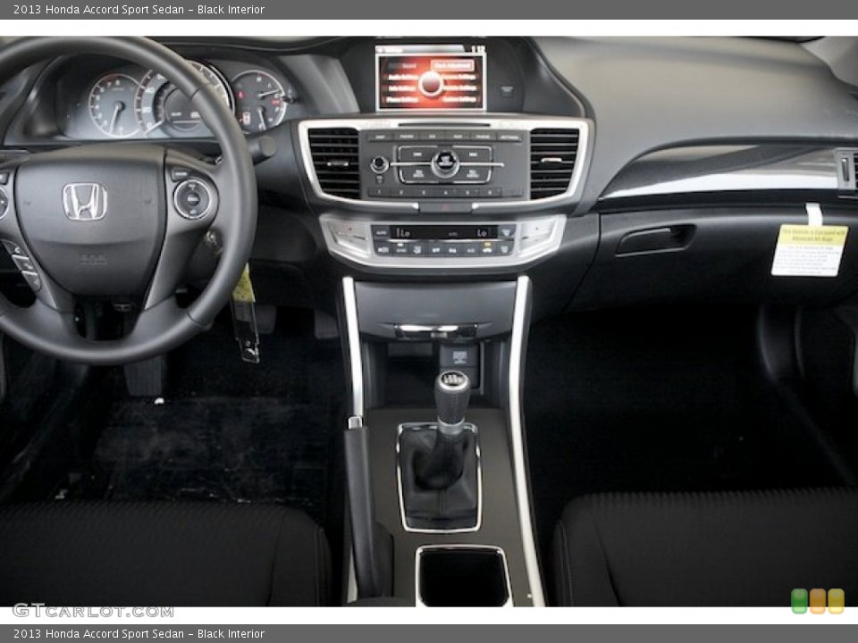 Black Interior Dashboard for the 2013 Honda Accord Sport Sedan #81354993