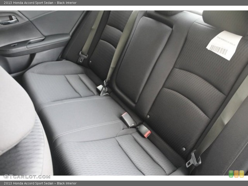 Black Interior Rear Seat for the 2013 Honda Accord Sport Sedan #81355021
