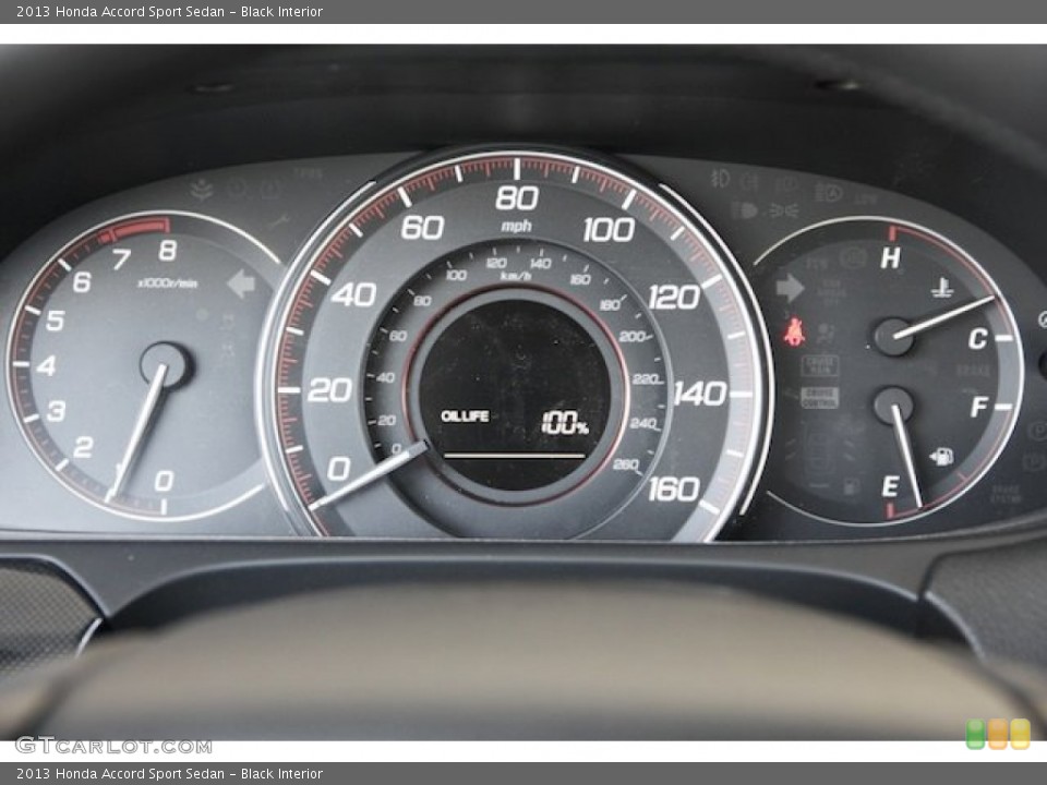 Black Interior Gauges for the 2013 Honda Accord Sport Sedan #81355065