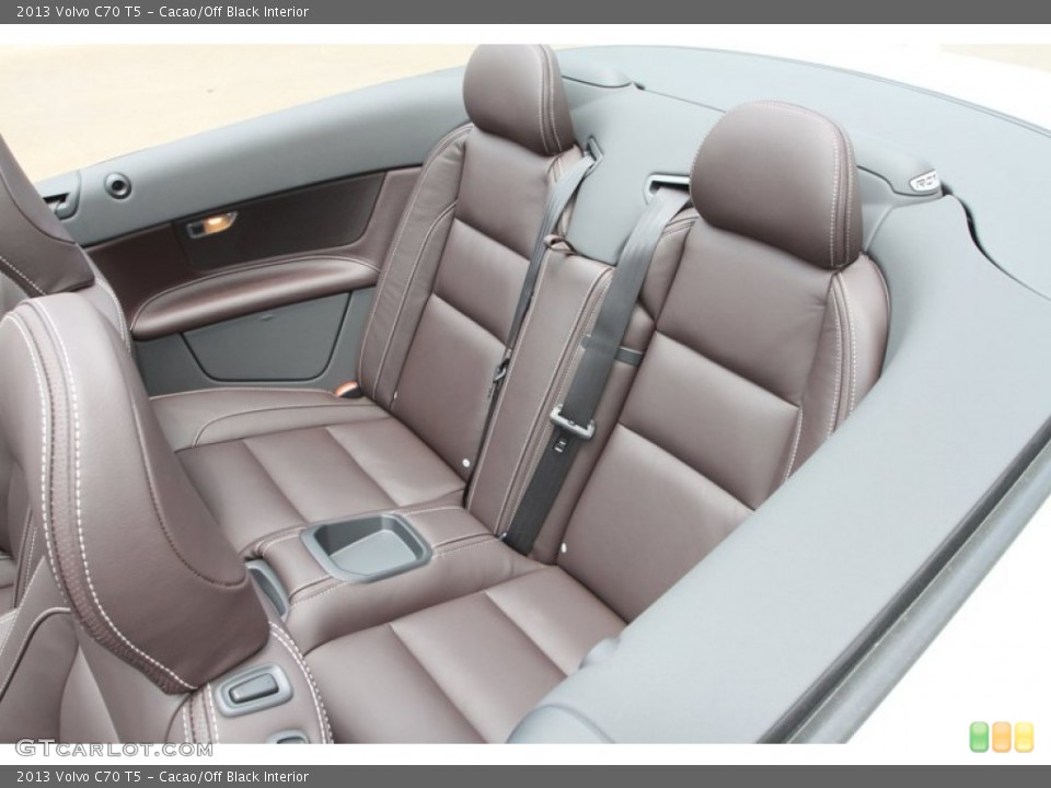 Cacao/Off Black Interior Rear Seat for the 2013 Volvo C70 T5 #81356208