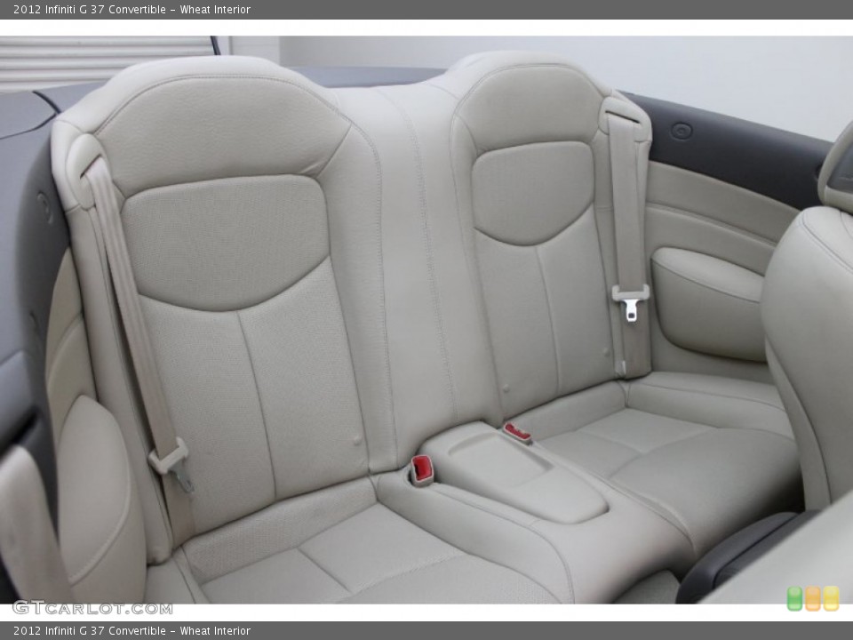 Wheat Interior Rear Seat for the 2012 Infiniti G 37 Convertible #81356322