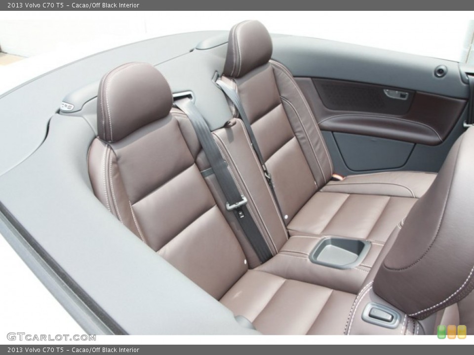 Cacao/Off Black Interior Rear Seat for the 2013 Volvo C70 T5 #81356347