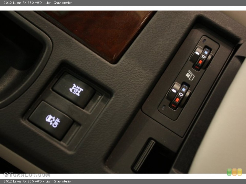 Light Gray Interior Controls for the 2012 Lexus RX 350 AWD #81356358