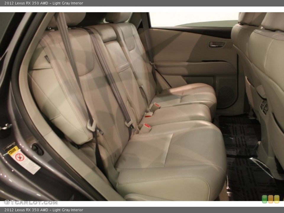 Light Gray Interior Rear Seat for the 2012 Lexus RX 350 AWD #81356430