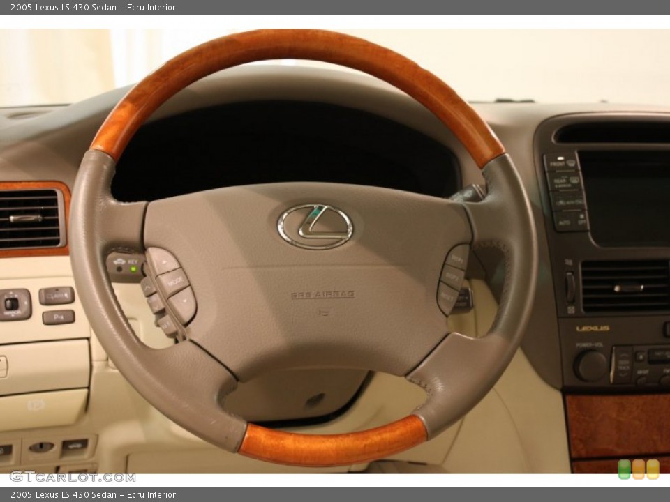 Ecru Interior Steering Wheel for the 2005 Lexus LS 430 Sedan #81356859