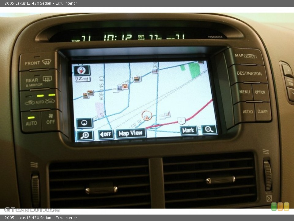 Ecru Interior Navigation for the 2005 Lexus LS 430 Sedan #81356988