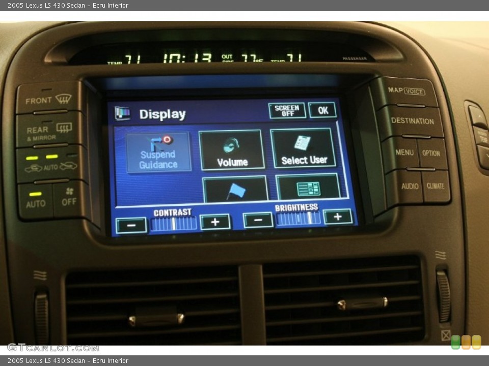 Ecru Interior Controls for the 2005 Lexus LS 430 Sedan #81357105
