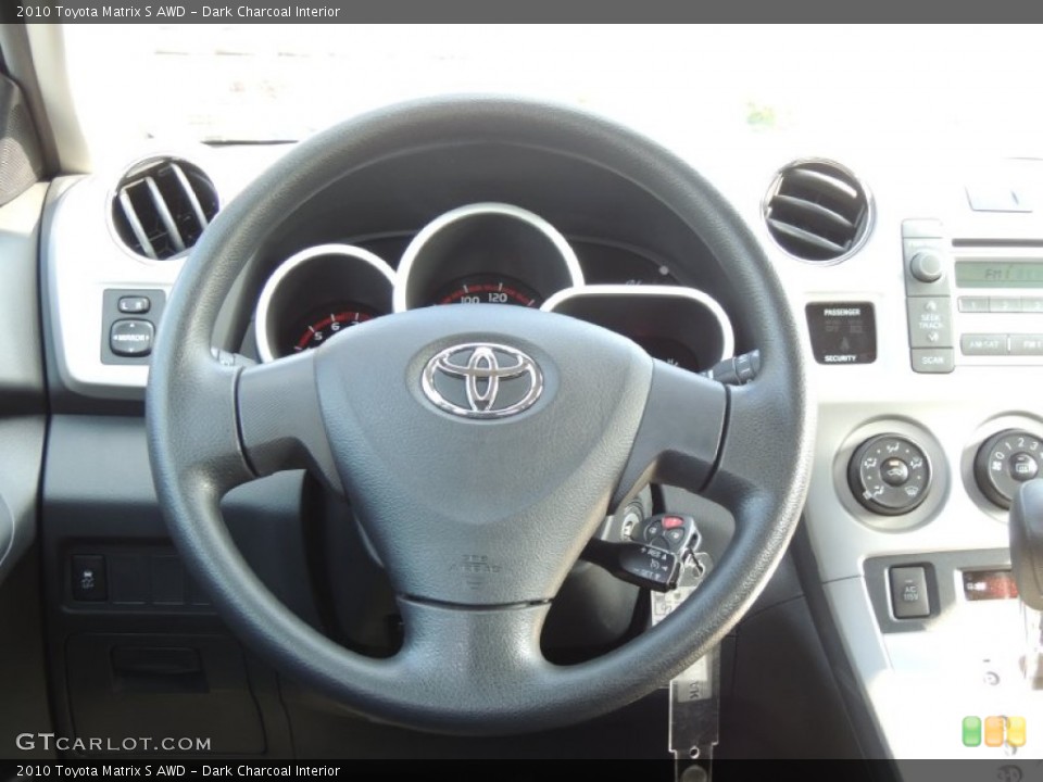 Dark Charcoal Interior Steering Wheel for the 2010 Toyota Matrix S AWD #81357344