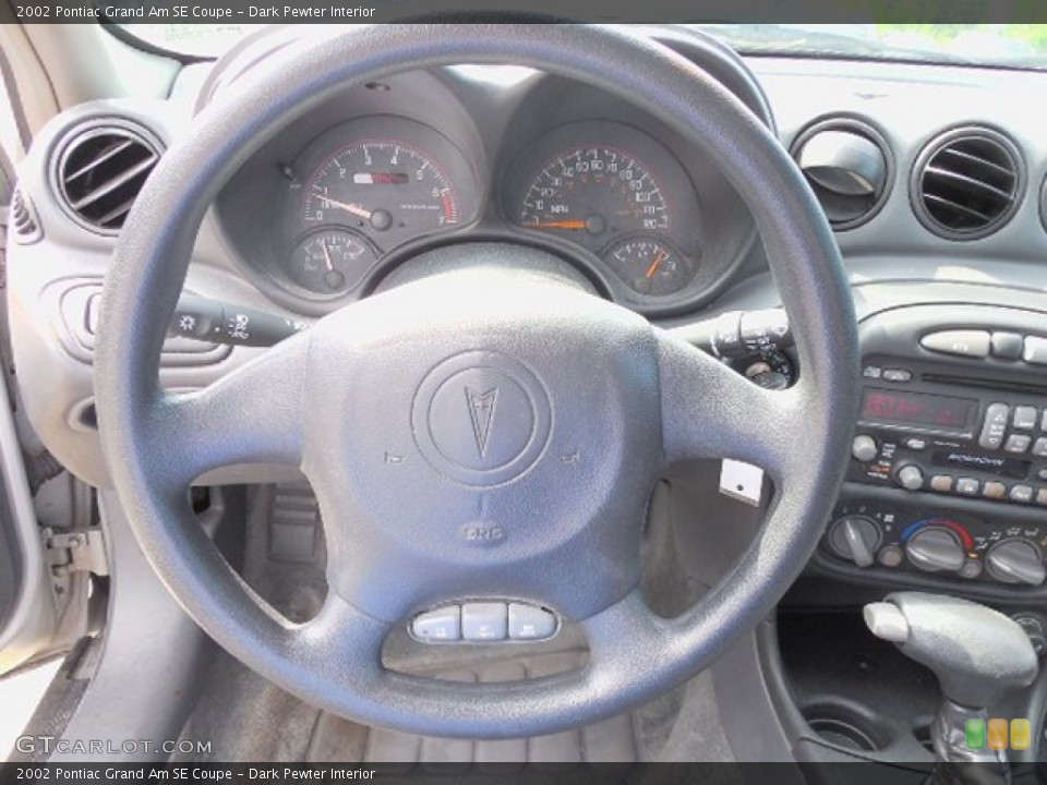 Dark Pewter Interior Steering Wheel for the 2002 Pontiac Grand Am SE Coupe #81357449