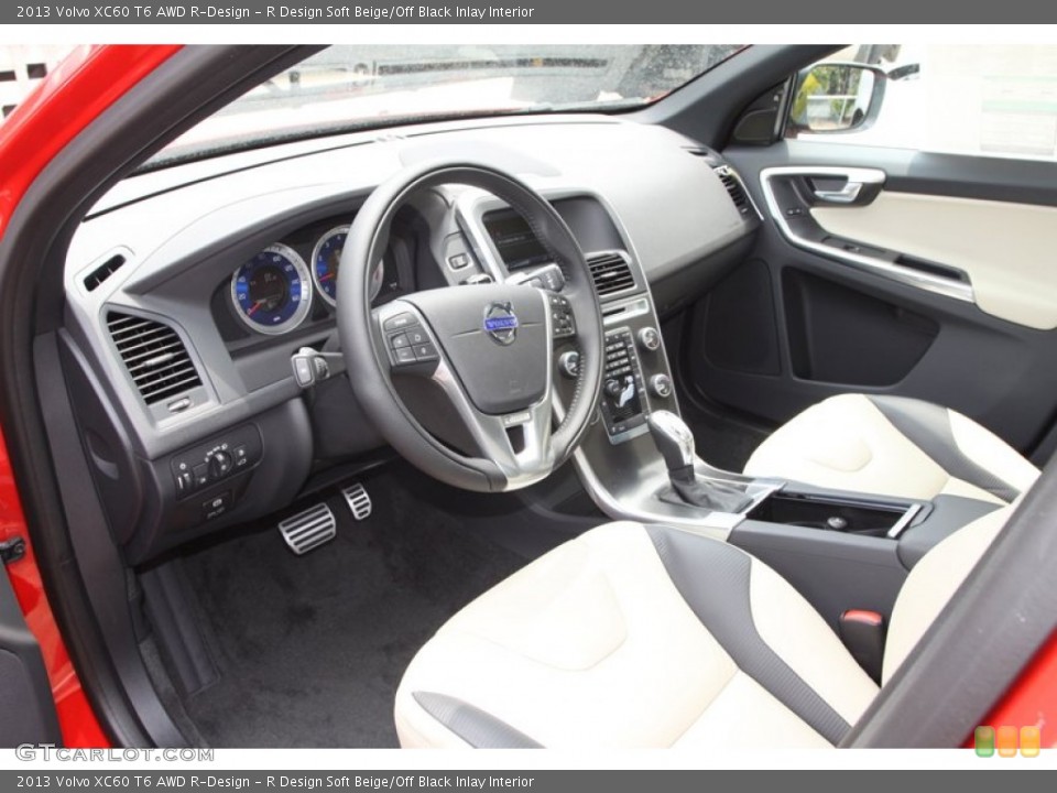 R Design Soft Beige/Off Black Inlay Interior Photo for the 2013 Volvo XC60 T6 AWD R-Design #81357585