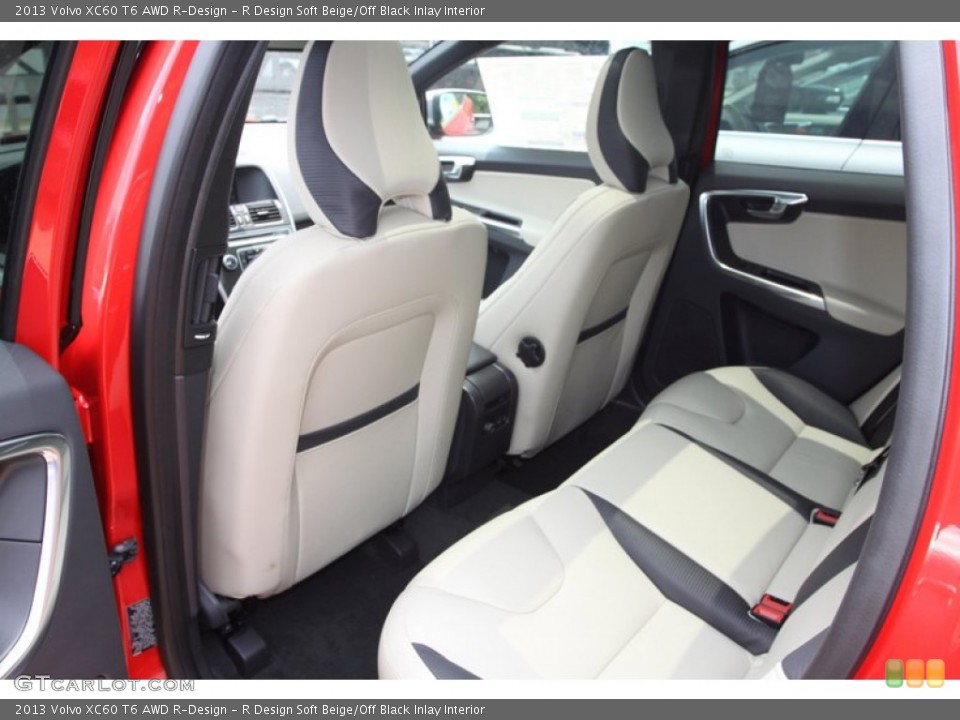 R Design Soft Beige/Off Black Inlay Interior Rear Seat for the 2013 Volvo XC60 T6 AWD R-Design #81357631