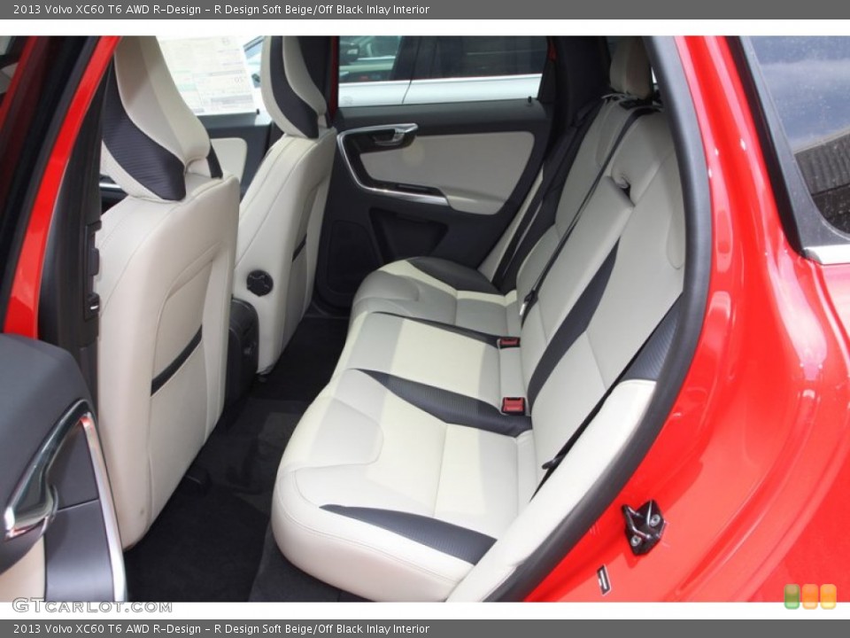 R Design Soft Beige/Off Black Inlay Interior Rear Seat for the 2013 Volvo XC60 T6 AWD R-Design #81357654