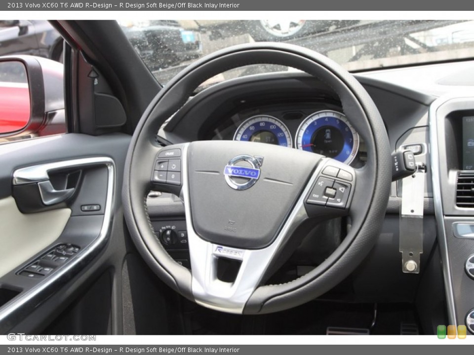 R Design Soft Beige/Off Black Inlay Interior Steering Wheel for the 2013 Volvo XC60 T6 AWD R-Design #81357727