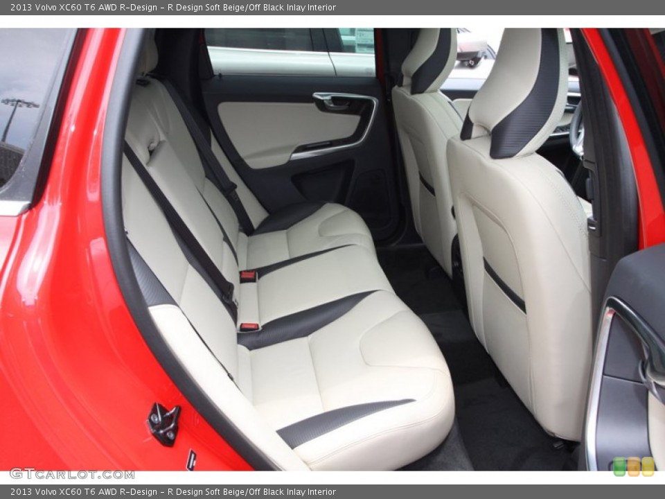 R Design Soft Beige/Off Black Inlay Interior Rear Seat for the 2013 Volvo XC60 T6 AWD R-Design #81357852