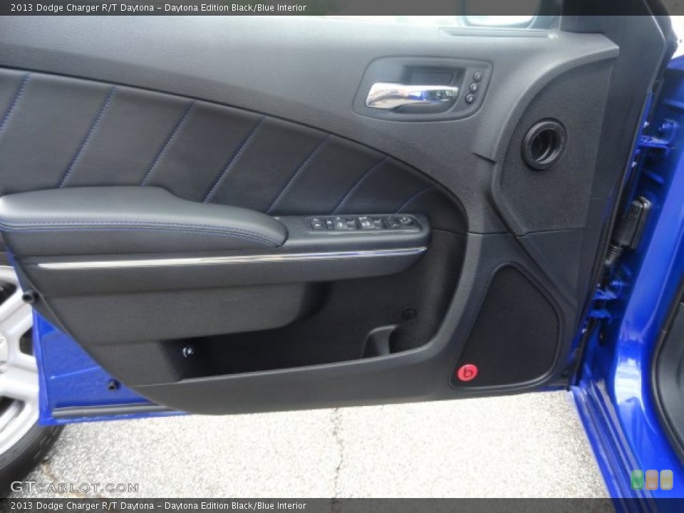 Daytona Edition Black/Blue Interior Door Panel for the 2013 Dodge Charger R/T Daytona #81358290