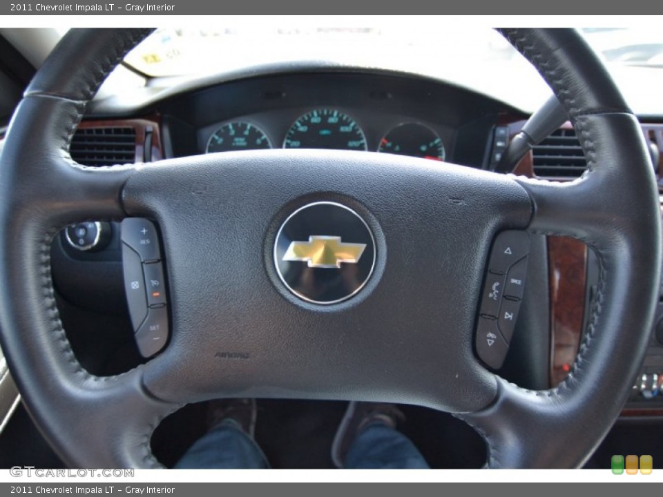 Gray Interior Steering Wheel for the 2011 Chevrolet Impala LT #81359409