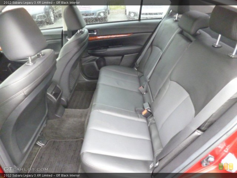 Off Black Interior Rear Seat for the 2012 Subaru Legacy 3.6R Limited #81359562