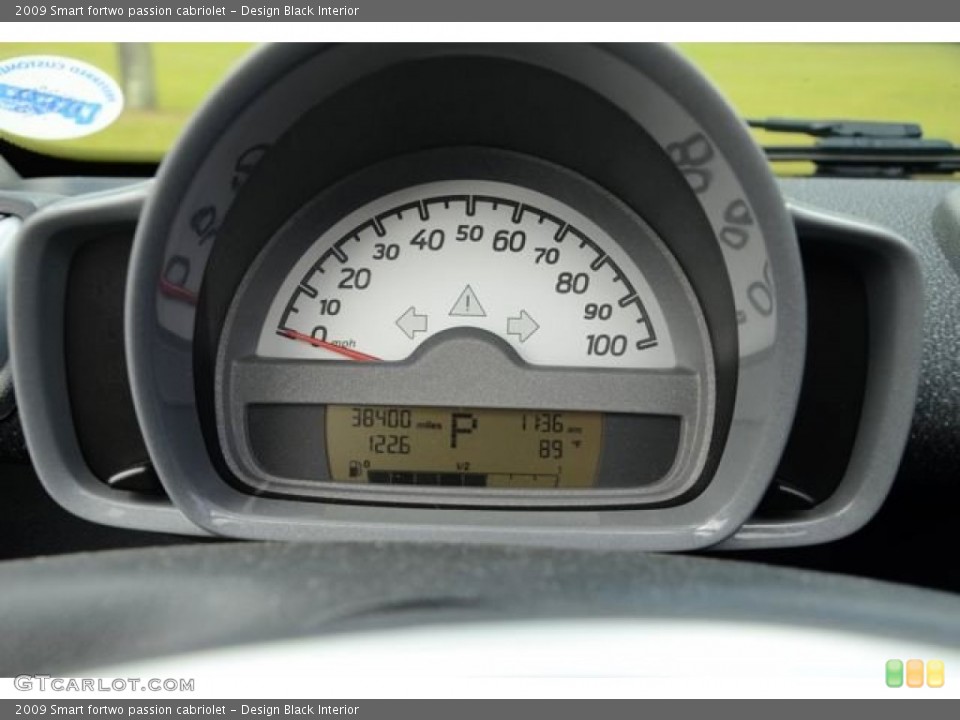 Design Black Interior Gauges for the 2009 Smart fortwo passion cabriolet #81360289
