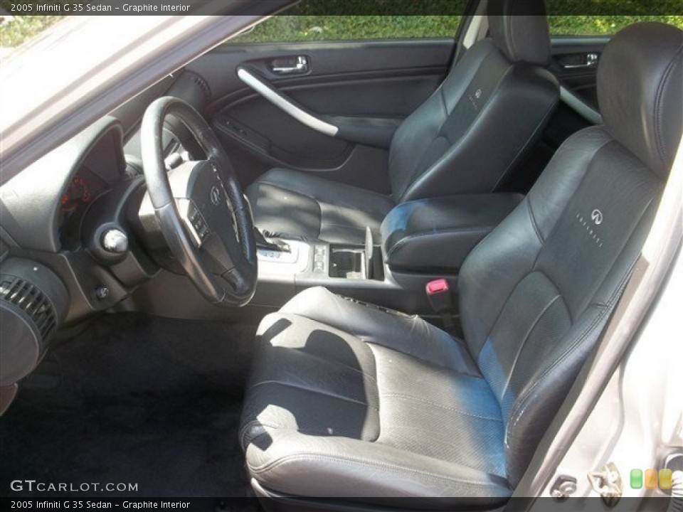 Graphite Interior Front Seat for the 2005 Infiniti G 35 Sedan #81360971